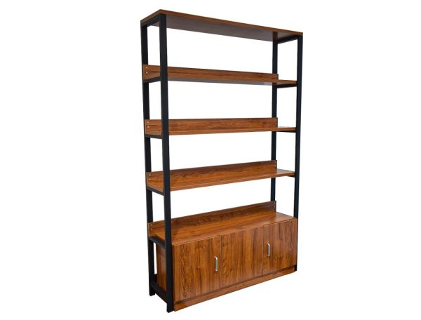 Biblioteca 4 polite cu un compartiment Naimeed Negru Merano