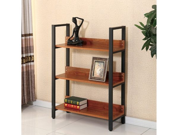 biblioteca cu 3 polite negru cires