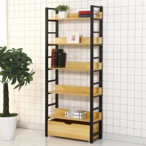 Biblioteca cu 5 polite si compartiment