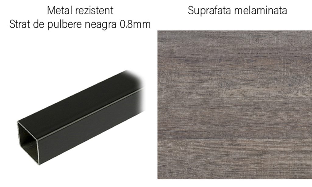 comoda tv din stejar detalii