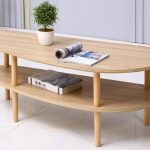 Masuta de cafea, stil modern, inaltime 45cm, Naimeed 601, Salcam Deschis