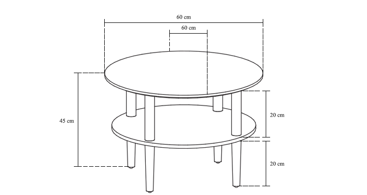 masuta de cafea din salcam deschis dimensiuni