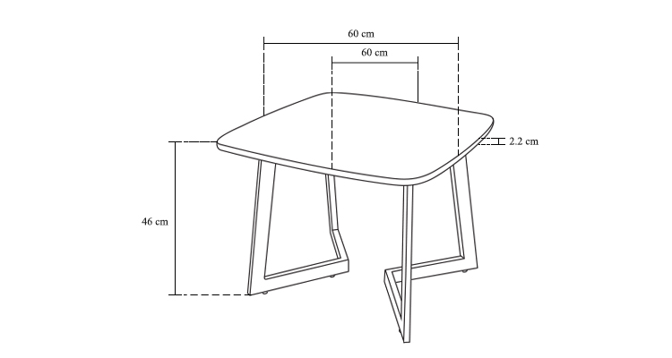 masuta de cafea din stejar inchis dimensiuni