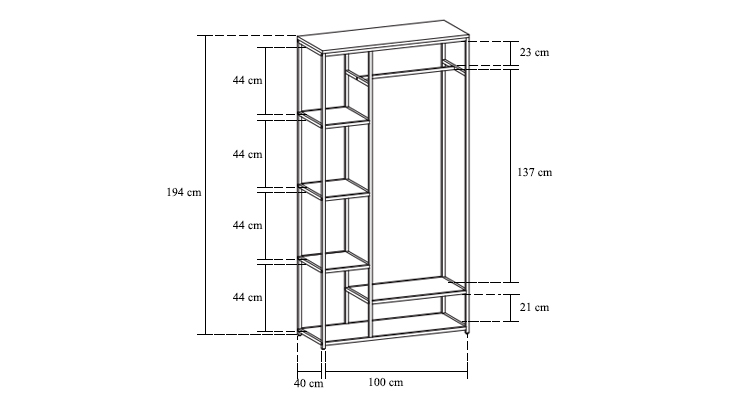 raft metalic dimensiuni