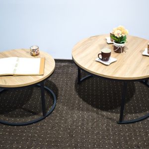 Set 2 masute de cafea mesteacan
