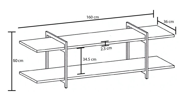 comoda tv 50cm dimensiuni
